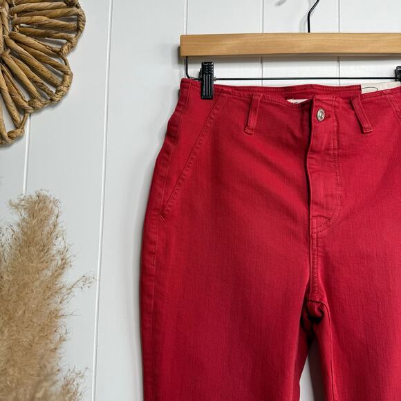 Free People Red Boot Cut Pants - Picture 5 of 9